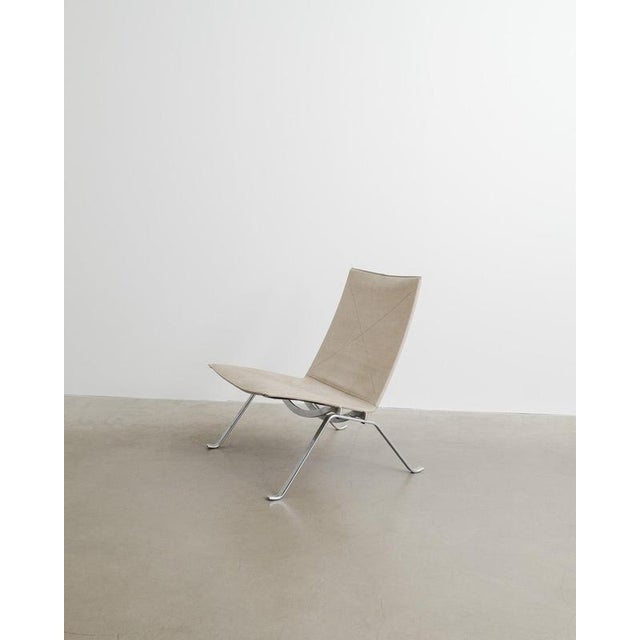 Vintage PK22 Canvas Easy Chair by Poul Kjaerholm, 1997 For Sale - Image 8 of 8