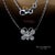 14k(585) White Gold Natural Diamond Butterfly Pendant Necklace With Chain For Sale In New York - Image 6 of 12