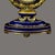 Marie Antoinette Cobalt Blue Porcelain Mantel Clock, 1970s For Sale - Image 4 of 18