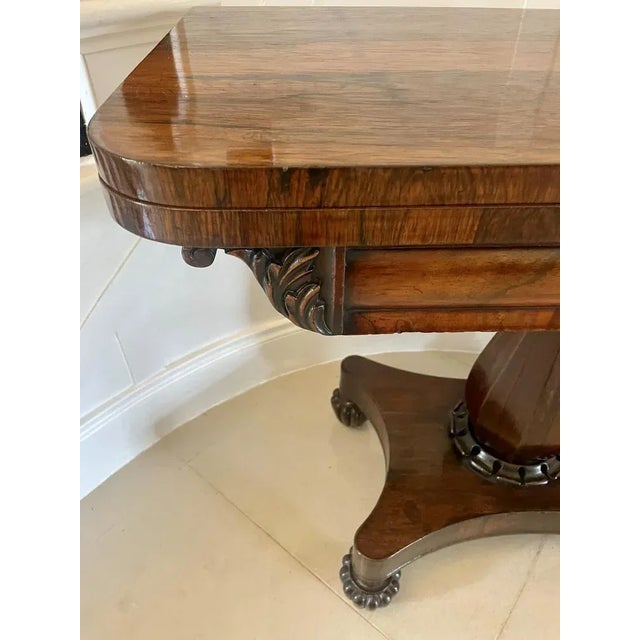Regency Rosewood Tea/Console Table, 1830s For Sale - Image 10 of 13