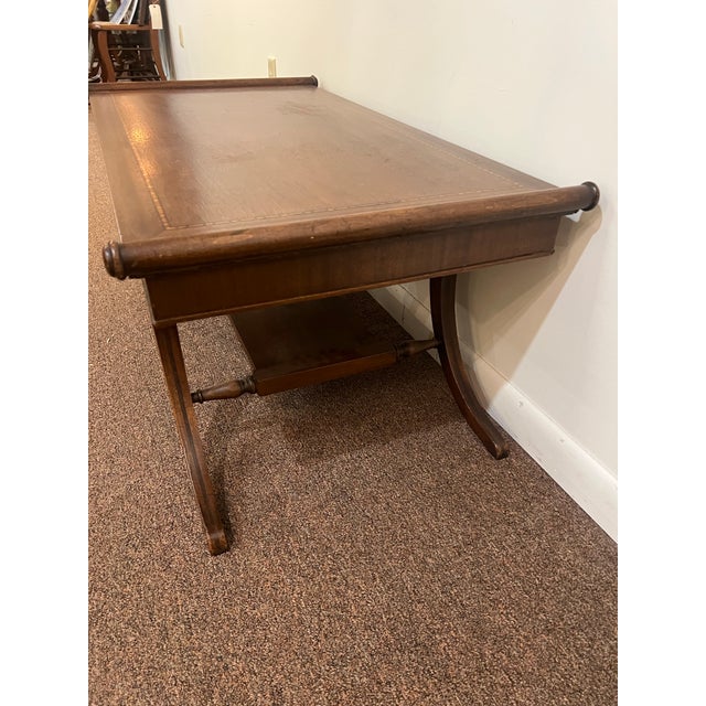 1940s French Regency Mahongany Coffee Table For Sale - Image 4 of 10