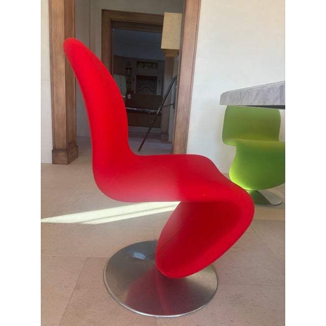 Late 20th Century Attributed Verner Panton System 123 Chairs. Set of 4 For Sale In Los Angeles - Image 6 of 9
