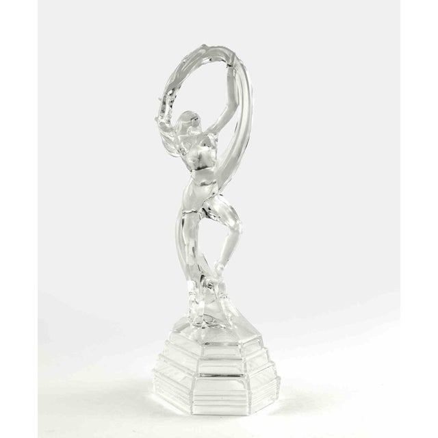 Crystal Ballerina Sculpture, Italy, 1980s For Sale - Image 3 of 6