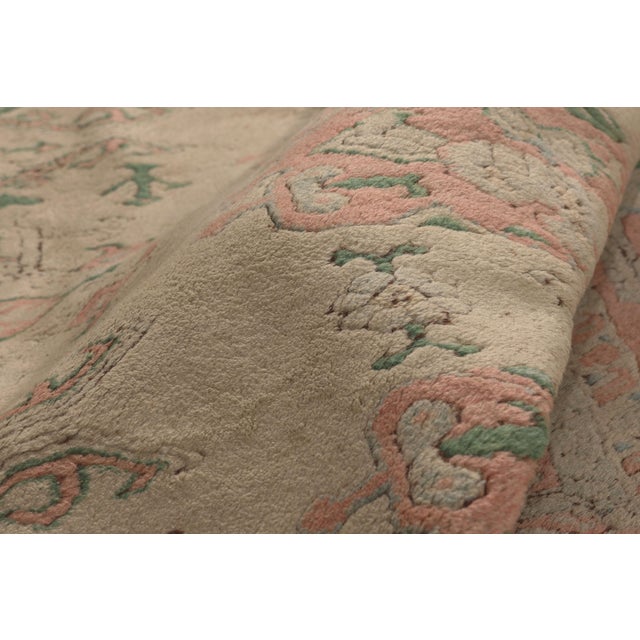 Vintage Turkish Oushak Rug, 06'02 X 08'05 For Sale In Dallas - Image 6 of 10