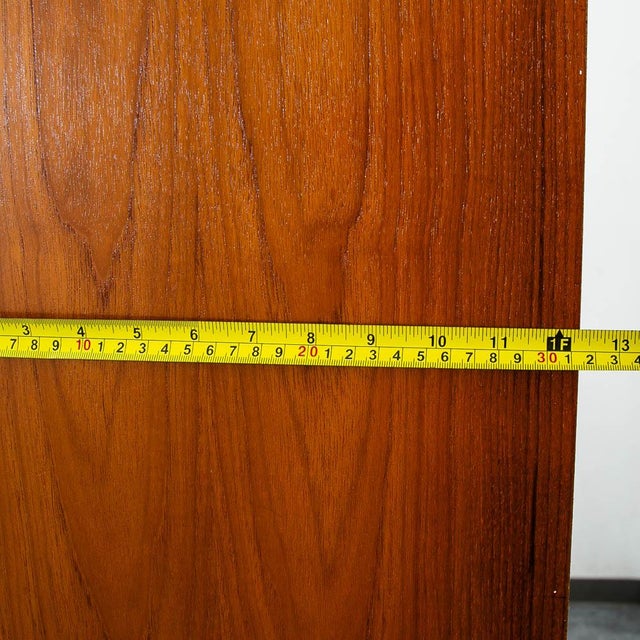 Mid Century Danish Modern Bookshelf Tall Teak Wood Shelving Unit Adjustable MCM For Sale - Image 11 of 11