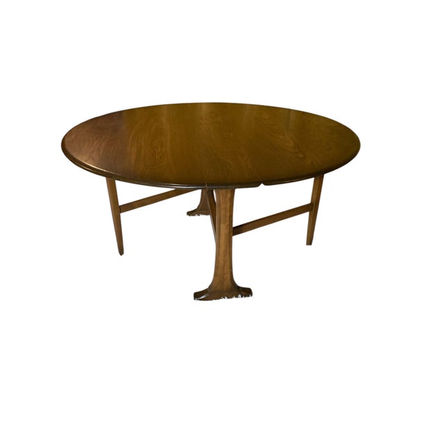 1950s Windsor Gate Legged or Drop Leaf Dining Table from Ercol, 1950s For Sale - Image 5 of 12