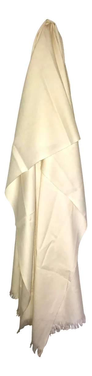 Wool Merino Hand Spun Hand Woven Fringe Solid White Beige Ivory Tan Throw Blanket