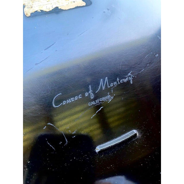 Vintage Couroc Monterey Hollywood Regency Sunburst Charger Plate For Sale - Image 13 of 15