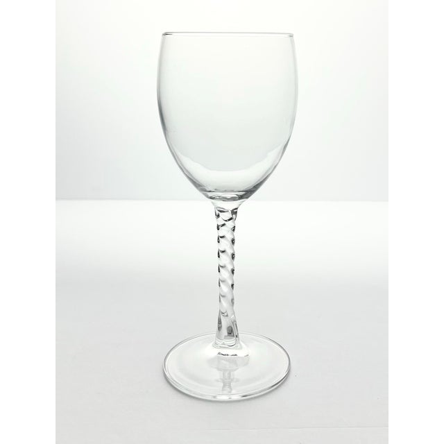 Contemporary Cristal D’Arques-Durand “Fleury” Set of 6 Crystal Water Glasses For Sale - Image 3 of 4