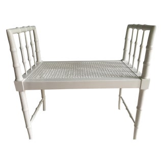 Faux Bamboo Bench Seat For Sale