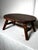 Wood Vintage Early American Primitive Oval Splayed Solid Wood Turned Leg Low Stool For Sale - Image 7 of 10