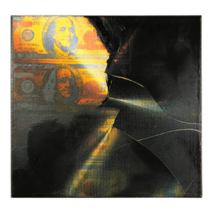 2005 Robert Charles Dunahay Mixed Media on Wooden Board Painting 12x12"