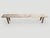 Wabi Sabi teak bench celebrating the cracks and crevices and all the other marks that time and loving use have left...