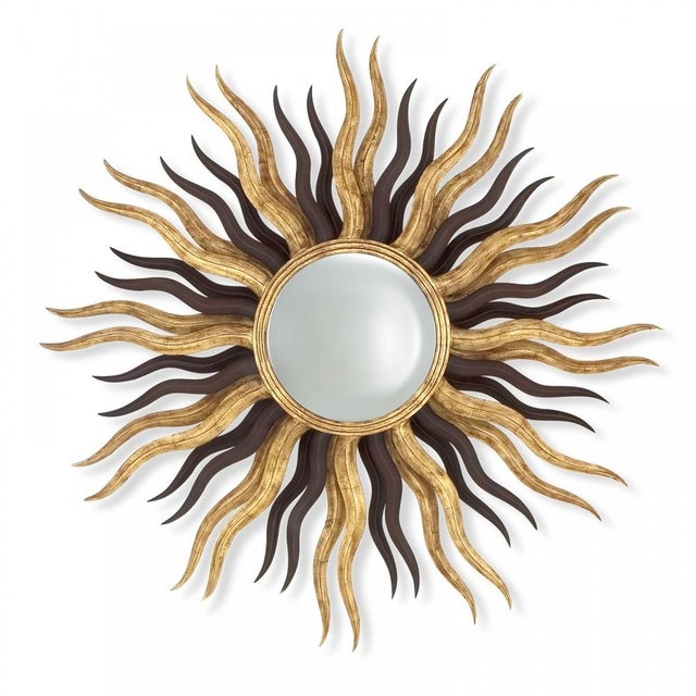 Authentic Vintage Harrison & Gil by Christopher Guy "Sunset" Sunburst Mirror 1990s Era For Sale - Image 6 of 16