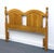 French Country Broyhill Premier Early American Country Style Solid Oak Queen Size Headboard 6510-56 For Sale - Image 3 of 5