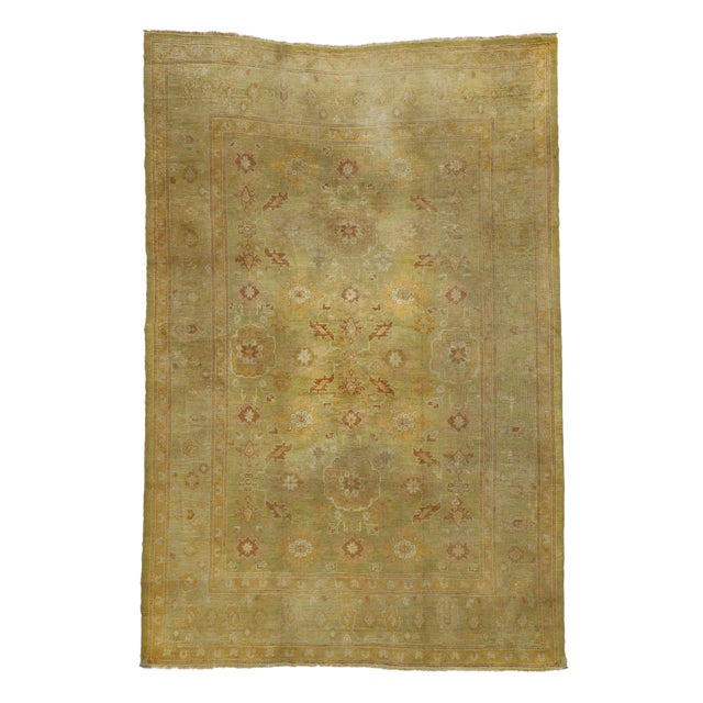 Antique Turkish Oushak Rug - 08'07 X 12'09 For Sale - Image 12 of 12