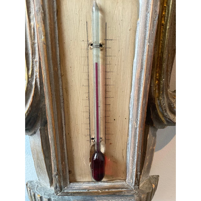 1880s French Carved Wood Barometer For Sale - Image 12 of 12