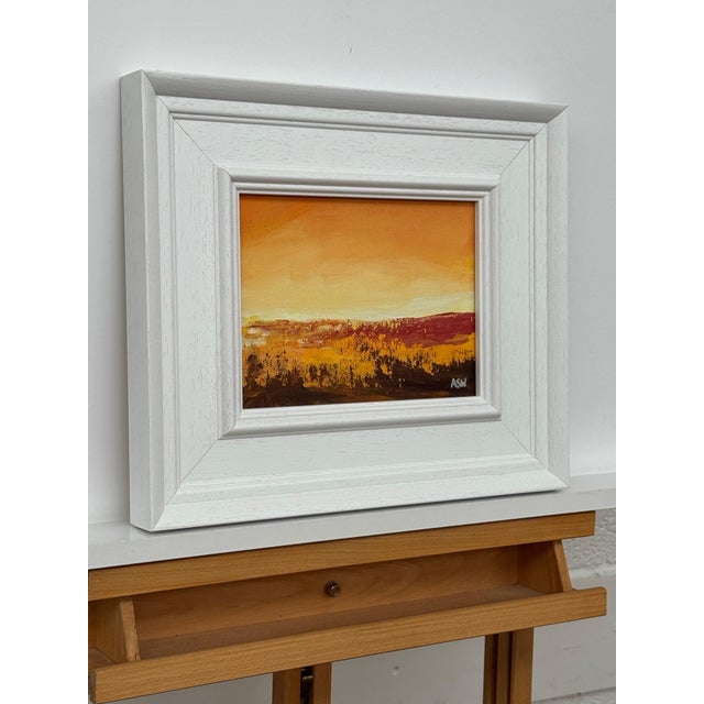 Golden Hour - Miniature Abstract Landscape Art by Contemporary British Artist 2025 For Sale - Image 6 of 13