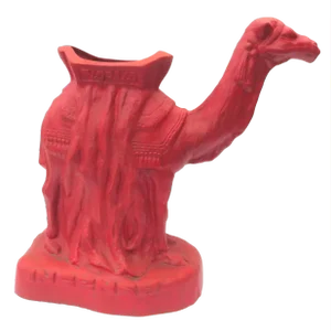 Red Camel Vase Floralo Incense Antique 1920