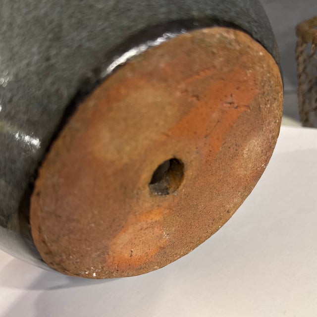 1970s Terracota Glazed Planter For Sale - Image 5 of 5