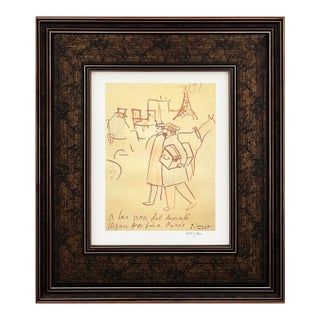 Pablo Picasso Trip to Paris 4 Limited Edition Framed For Sale