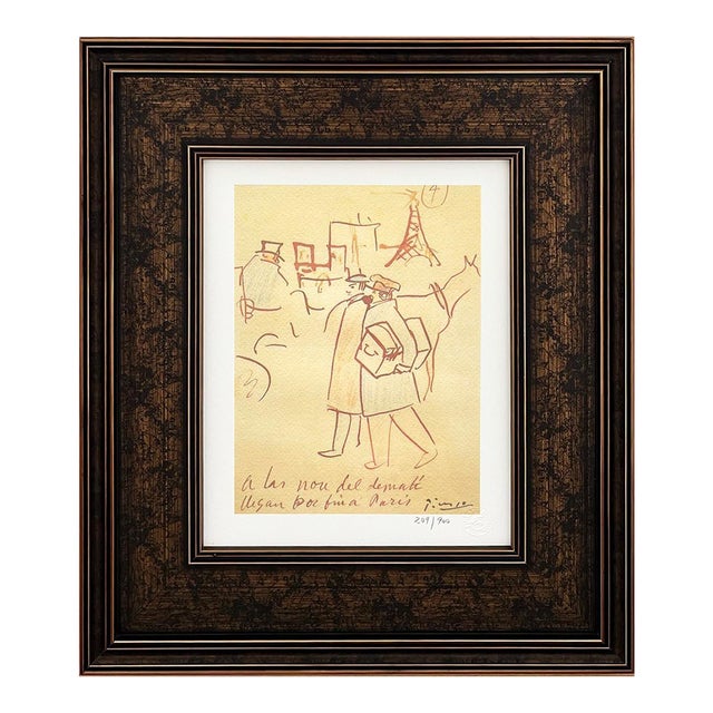 Pablo Picasso Trip to Paris 4 Limited Edition Framed For Sale