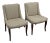 Custom Design Dining Chairs With Splayed Legs, Pair For Sale