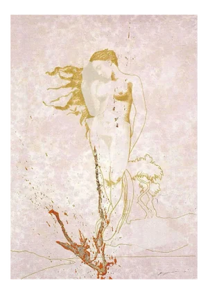 Omar Galliani, Serphos, 2000, Serigraph