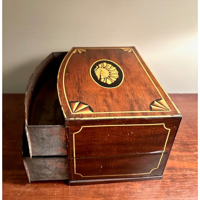 Metal Antique Two-Drawer Confectionary Tin From Scotland For Sale - Image 7 of 8