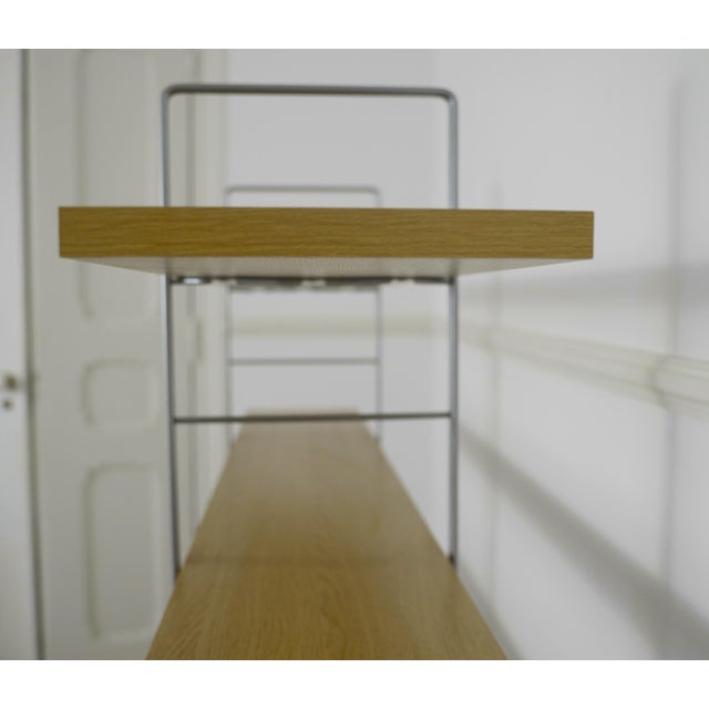 Vintage Enetri Shelf Oak Veneer Bookcase by Niels Gammelgaard for Ikea, 1990s For Sale - Image 6 of 17