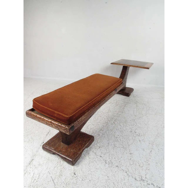 Mid-Century Modern Mid-Century Modern Witco Style Bench and Table For Sale - Image 3 of 10