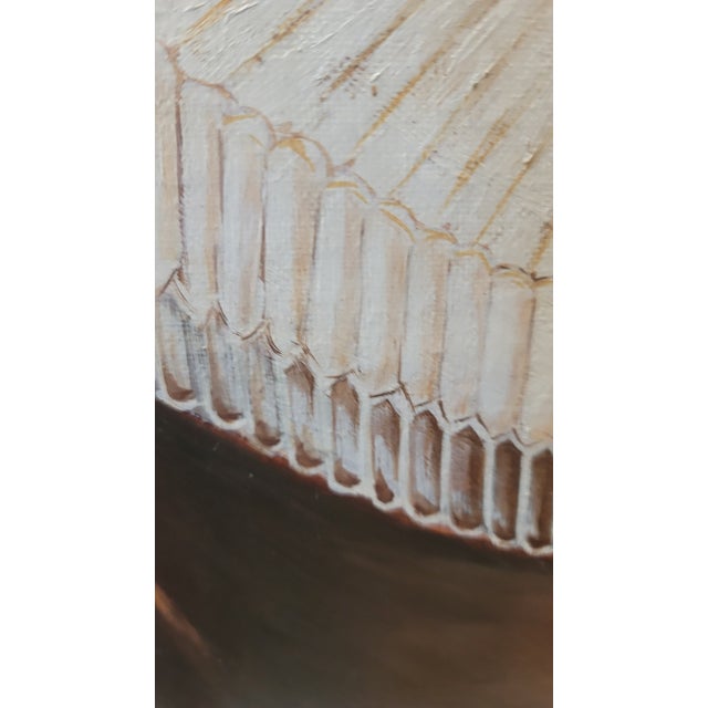 Oil Painting on Board Female Beautiful Unsigned Work of Art Masterpiece For Sale In San Diego - Image 6 of 6