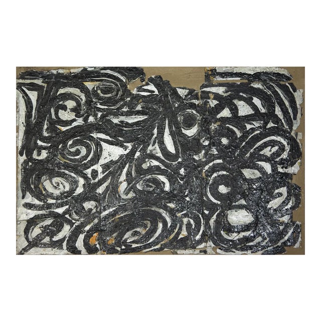 Black Flowers - Mixed Media by Marisa Busanel - 1967 1967 For Sale