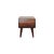 Chestnut-Finish Mango Wood Scandinavian Coffee Table For Sale In Philadelphia - Image 6 of 8