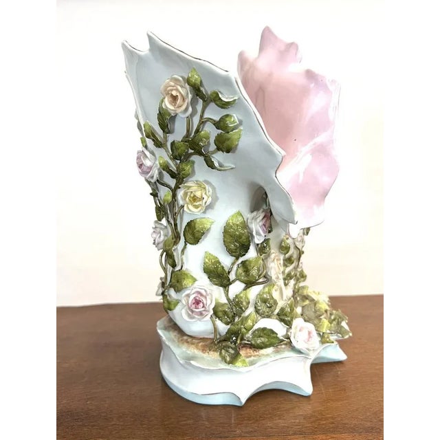 Ceramic Large Art Nouveau Vase in German Slip For Sale - Image 7 of 12