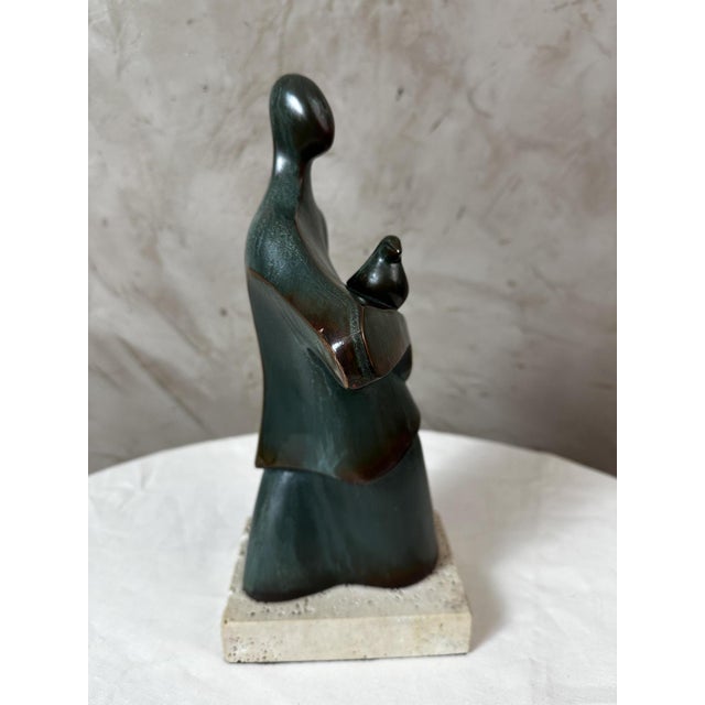 Cristina Puell, Sculpture of Figure, 1980s, Bronze For Sale - Image 6 of 12