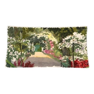 19th Century Gien France Park Scene Letter Tray For Sale