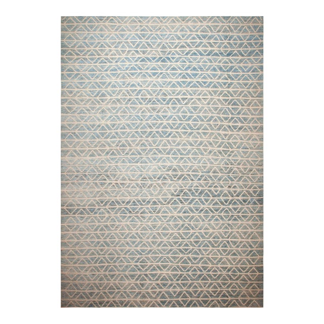 Nazmiyal Collection Oversized Geometric Contemporary Rug For Sale
