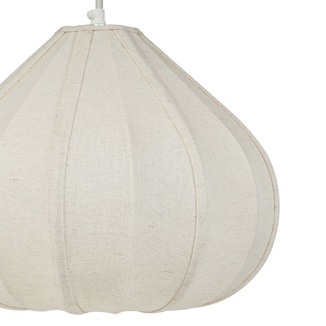 Zubeda Cotton Teardrop Pendant Lamp, Small For Sale - Image 4 of 6