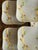 Mid-Century Modern Mid 20th Century Weil Ware California 5.75 Inch Square Plates Hand Decorated Bamboo Pottery - Set of 6 For Sale - Image 3 of 11