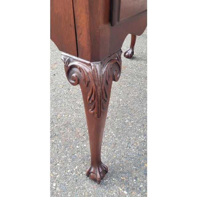 1970s Pair Link Taylor Chippendale Shell Carved End Tables For Sale - Image 11 of 17