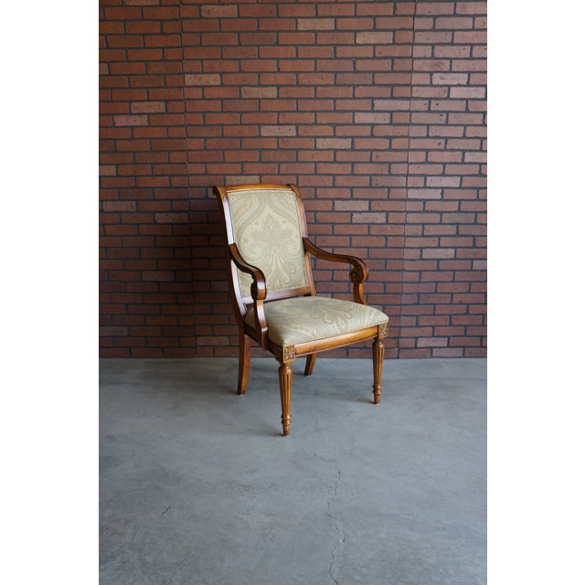 Ethan Allen Townhouse Addison Dining Arm Chairs ~ a Pair For Sale - Image 9 of 9