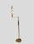 Art Deco Brass & Leather Floor Lamp attributed to Hugo Gorge for Kalmar, Austria, 1930s by Hugo Gorge For Sale - Image 3 of 12