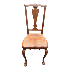 Early 20th Century Robert Mitchell Furniture Co. Colonial Revival Mahogany Hall Chair