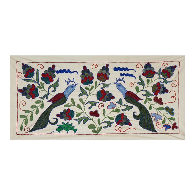 Decorative Suzani Embroidered Cotton Cloth For Sale