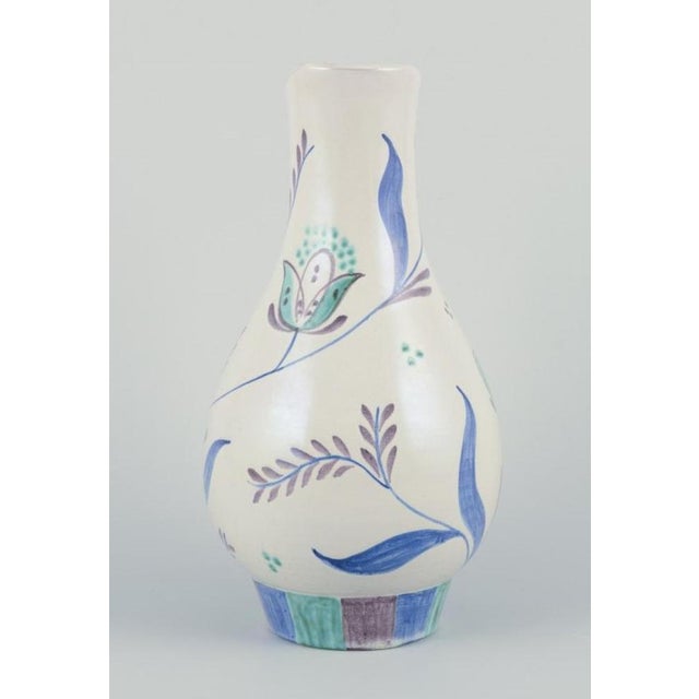 Vintage Swedish Ceramic Vase, 1960 For Sale - Image 4 of 9