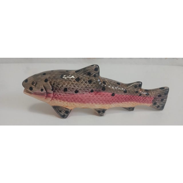 Aqua Vintage MCM Jay Willfred Andrea by Sadek Portugal Fish Figurine- Set of 2 For Sale - Image 8 of 8
