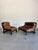 1970s Gerard Van Den Berg for Montis Attrb Dutch Brutalist Leather Lounge Chair For Sale In Tampa - Image 6 of 9