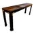 Late 20th Century Faux Bamboo Cane and Smoked Glass Top Console Table For Sale