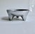 Vintage Mexican Footed Hammered Pewter Bowl For Sale - Image 4 of 14